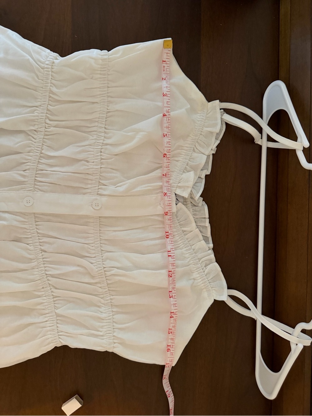 Petal & Pup White Spaghetti Strap Button-Front Sundress - Picture 5 of 5